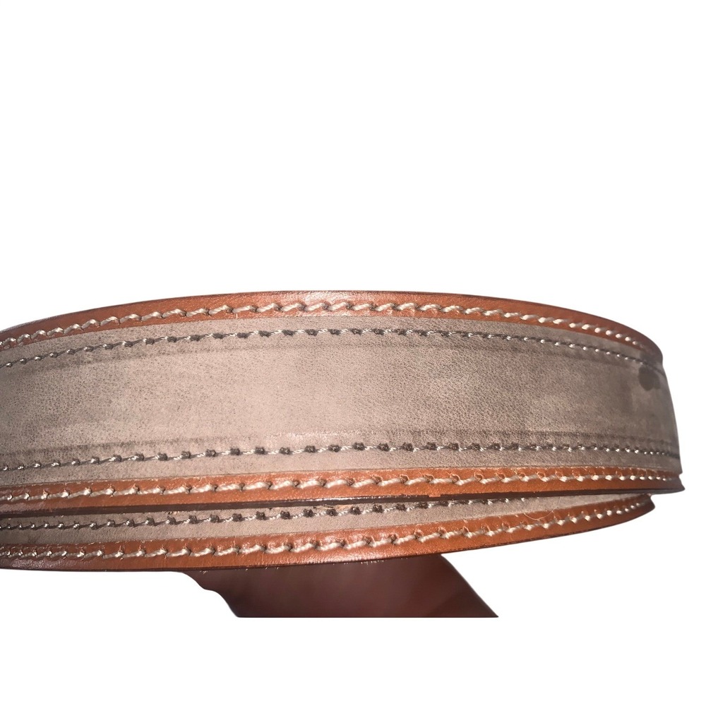 Borgo Degli Etruschi Mens Genuine Suede Leather Belt Made in Italy 42"-44" XL - Picture 4 of 10
